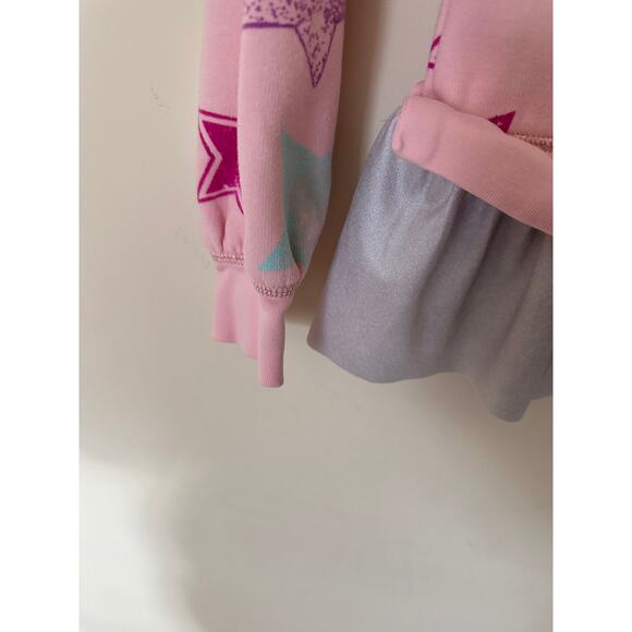 Lands End girls' Pink fleece ruffled-hem top size 8 M - Picture 9 of 11